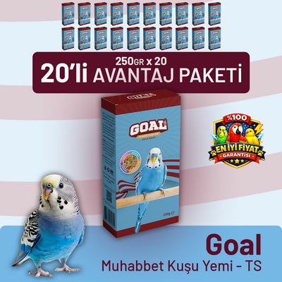 Goal Muhabbet Kuşu Yemi/TS 250 g - 20 Adet