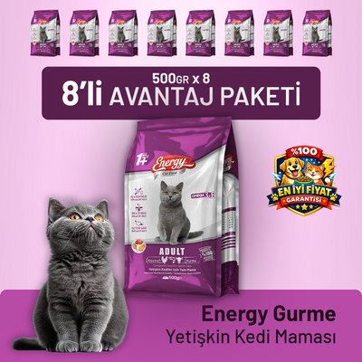 Gurme Yetişkin Kedi Maması - 8 Adet