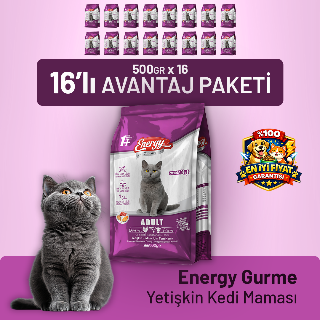 Gurme Yetişkin Kedi Maması - 16 Adet