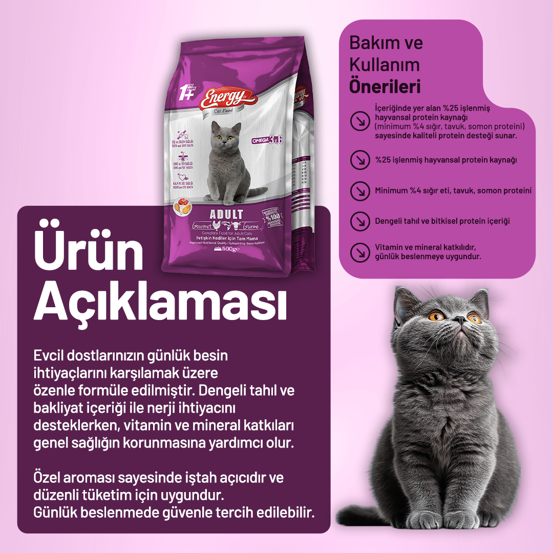 Gurme Yetişkin Kedi Maması - 16 Adet