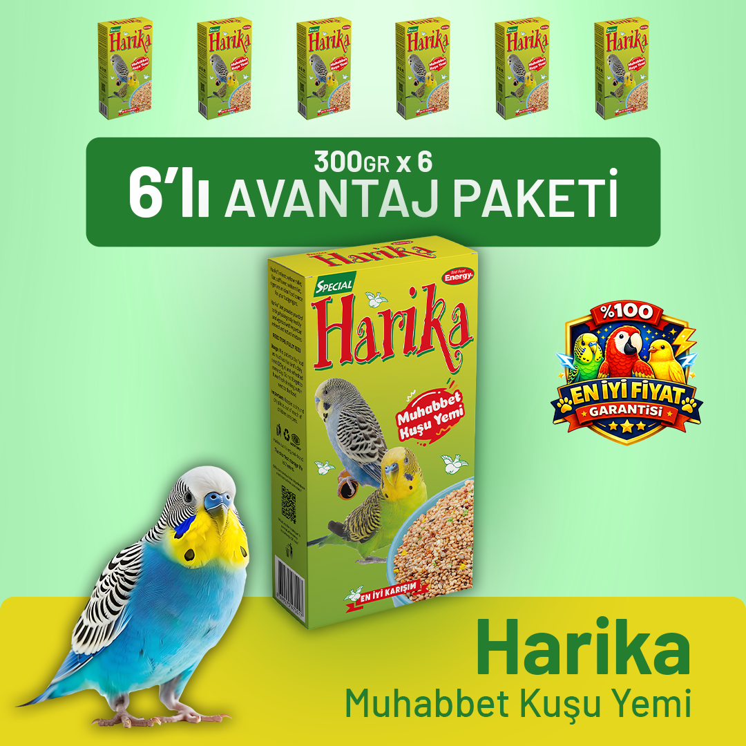Harika Muhabbet Kuşu Yemi - 6 Adet