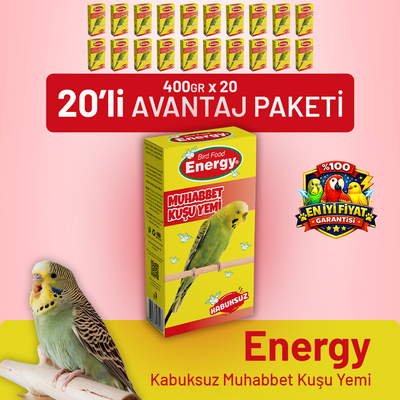 Energy Kabuksuz Muhabbet Kuşu Yemi - 20 Adet