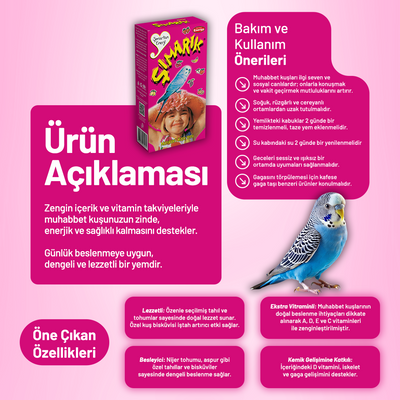 Şımarık Muhabbet Kuşu Yemi - 300 g