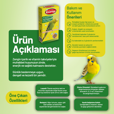 Energy Muhabbet Kuşu Yemi - 300 g