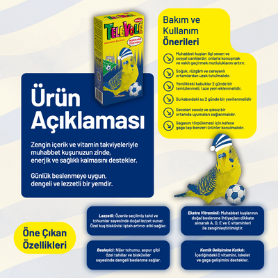 Televole Muhabbet Kuşu Yemi/FB - 300 g