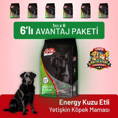 Kuzu Etli Yetişkin Köpek Maması - 6 Adet