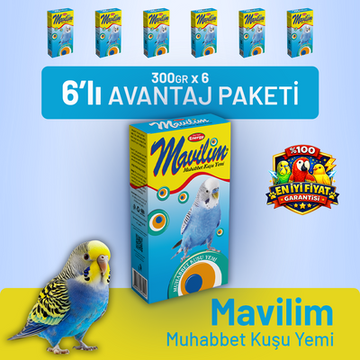 Mavilim Muhabbet Kuşu Yemi - 6 Adet