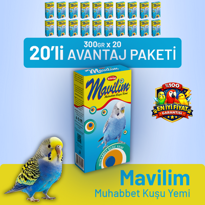 Mavilim Muhabbet Kuşu Yemi - 20 Adet