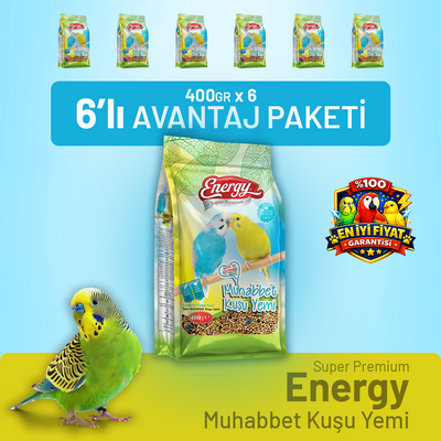 Muhabbet Kuşu Yemi 400 g - 6 Adet