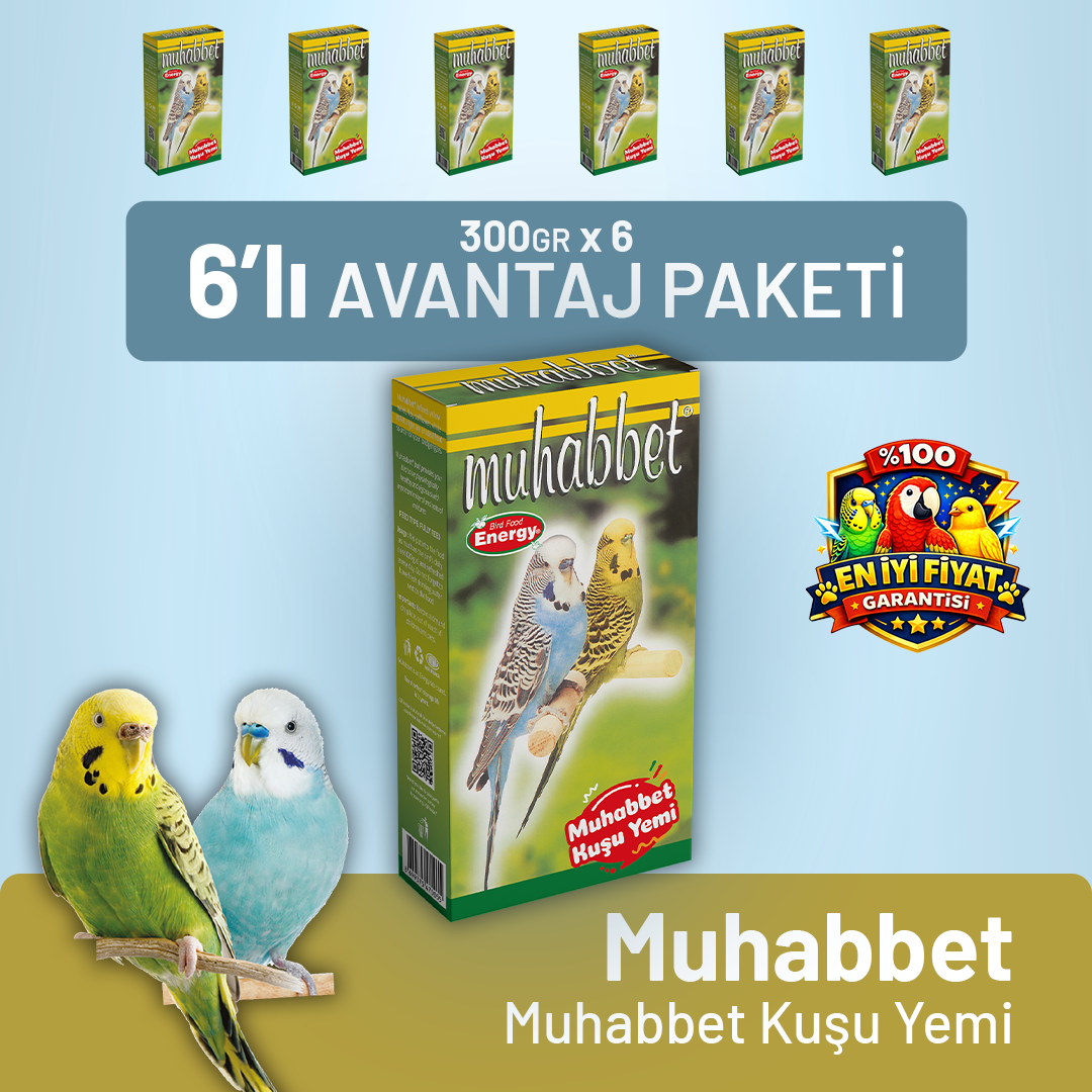 Muhabbet Muhabbet Kuşu Yemi - 6 Adet