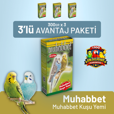 Muhabbet Muhabbet Kuşu Yemi - 3 Adet