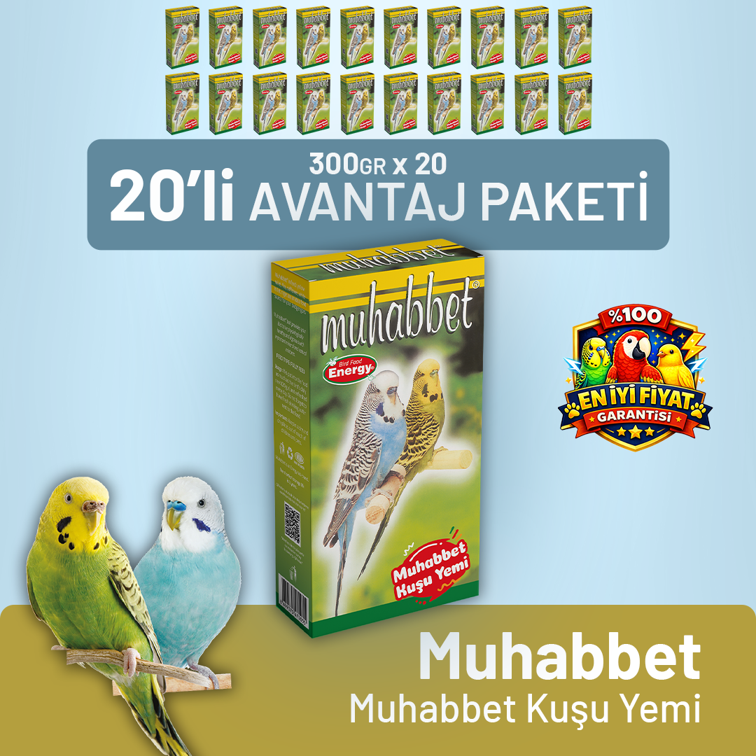 Muhabbet Muhabbet Kuşu Yemi - 20 Adet