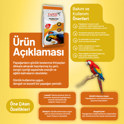 Papağan Yemi 500 g - 3 Adet