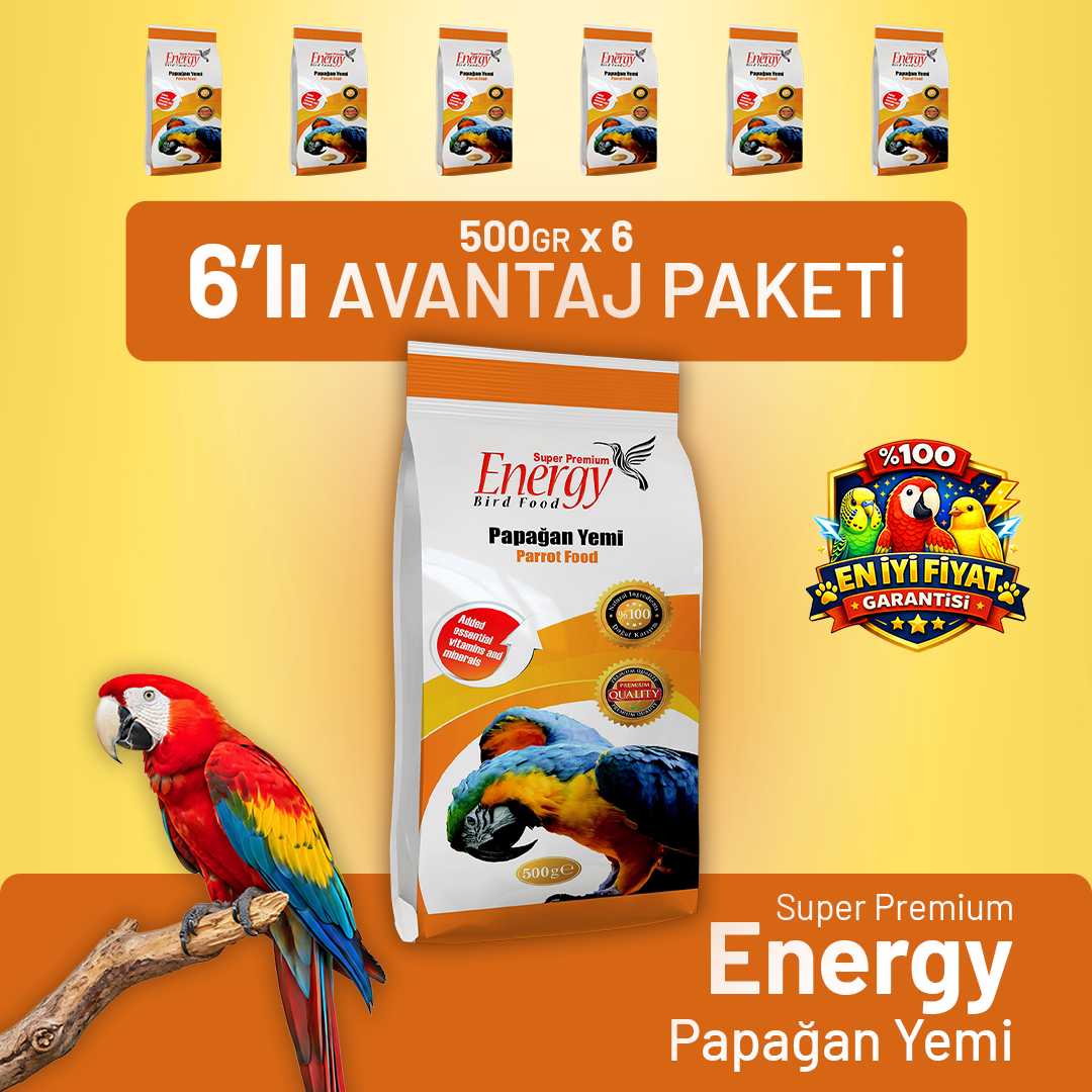 Papağan Yemi 500 g - 6 Adet