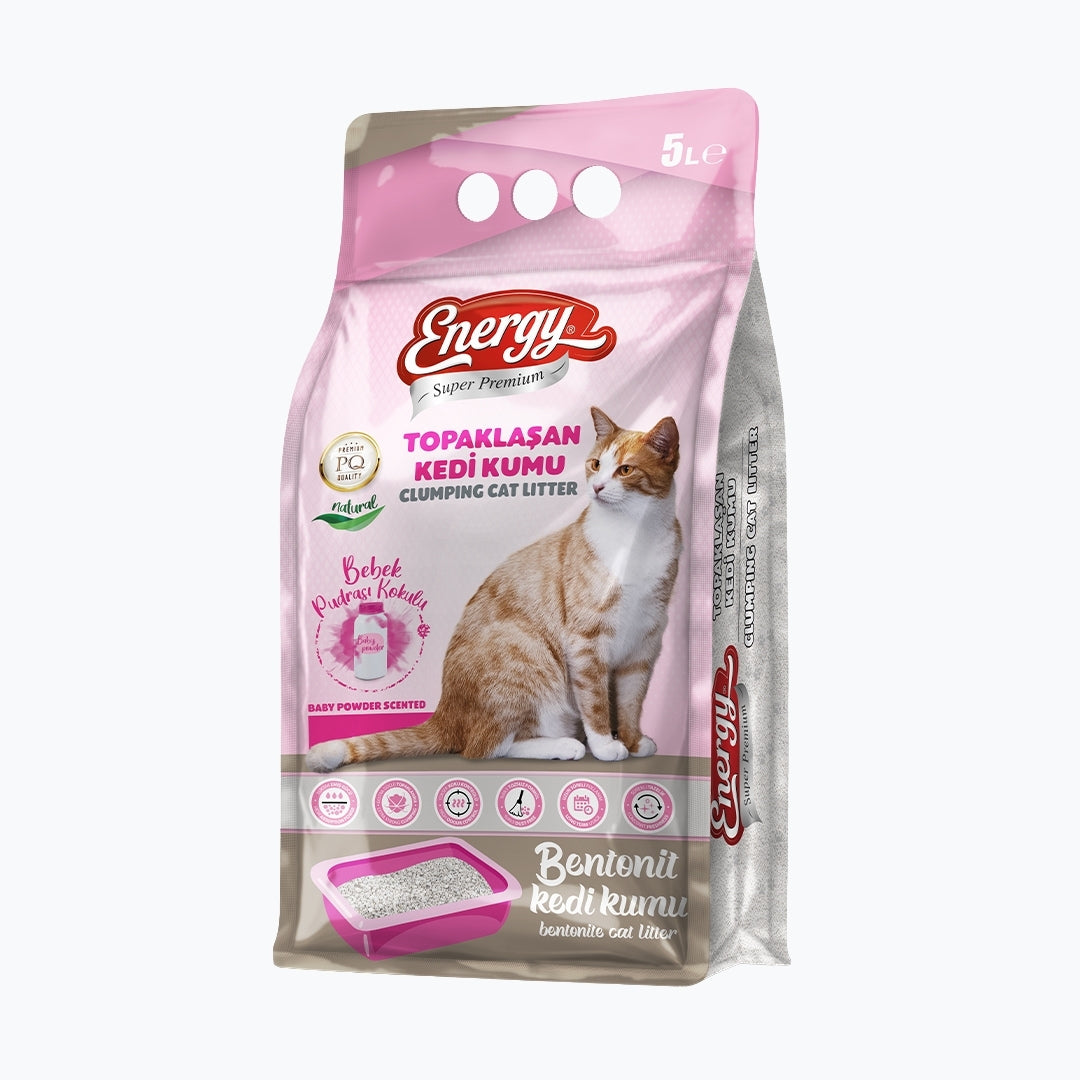 Super Premium Energy Kedi Kumu Pudra Kokulu 5 lt