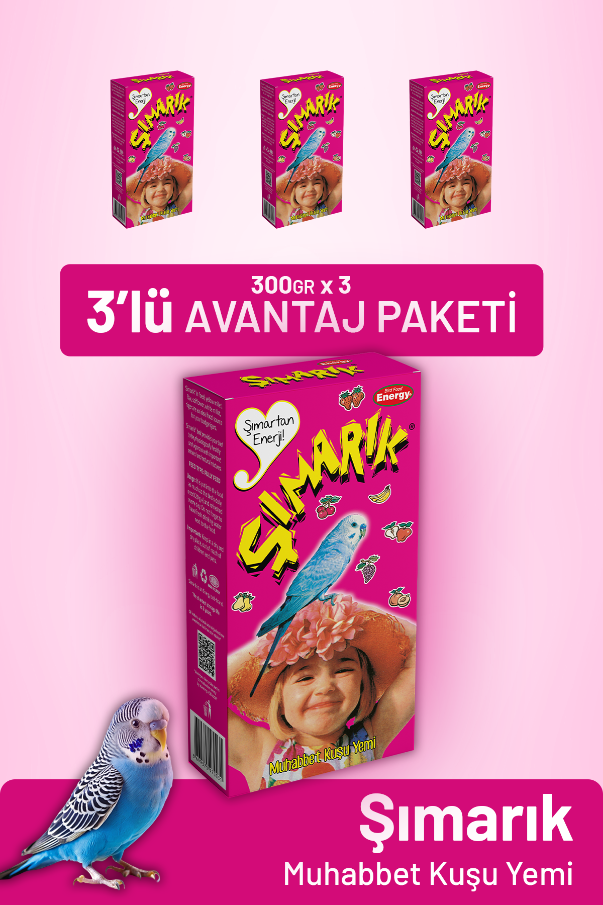 Şımarık Muhabbet Kuşu Yemi - 3 Adet