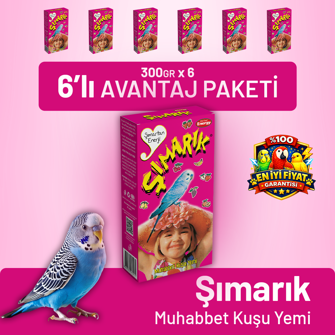 Şımarık Muhabbet Kuşu Yemi - 6 Adet