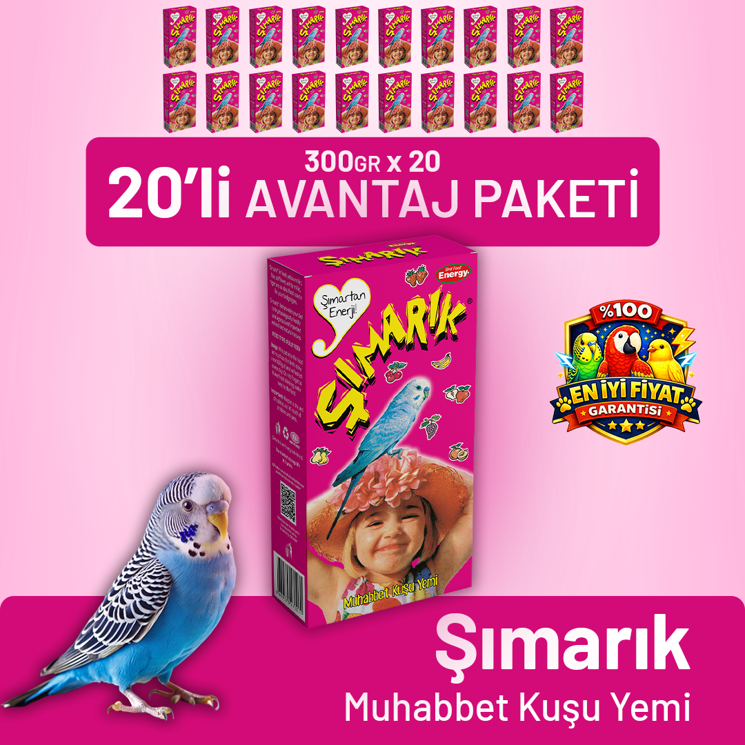Şımarık Muhabbet Kuşu Yemi - 20 Adet