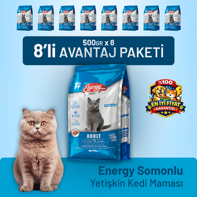 Somonlu Yetişkin Kedi Maması - 8 Adet
