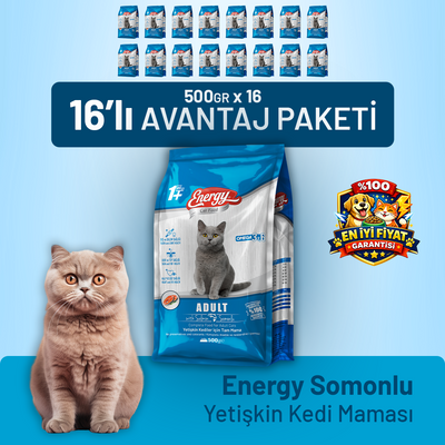 Somonlu Yetişkin Kedi Maması - 16 Adet
