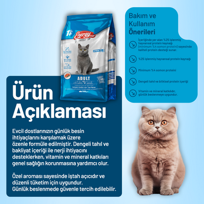 Somonlu Yetişkin Kedi Maması - 16 Adet