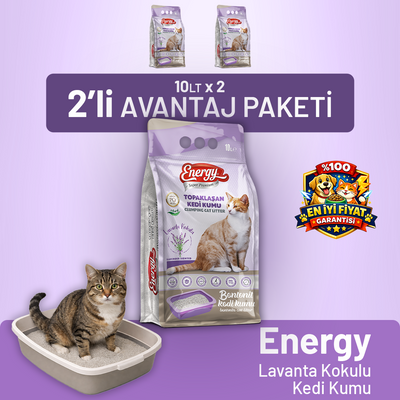 Kedi Kumu Lavanta Kokulu 10 lt - 2 Adet