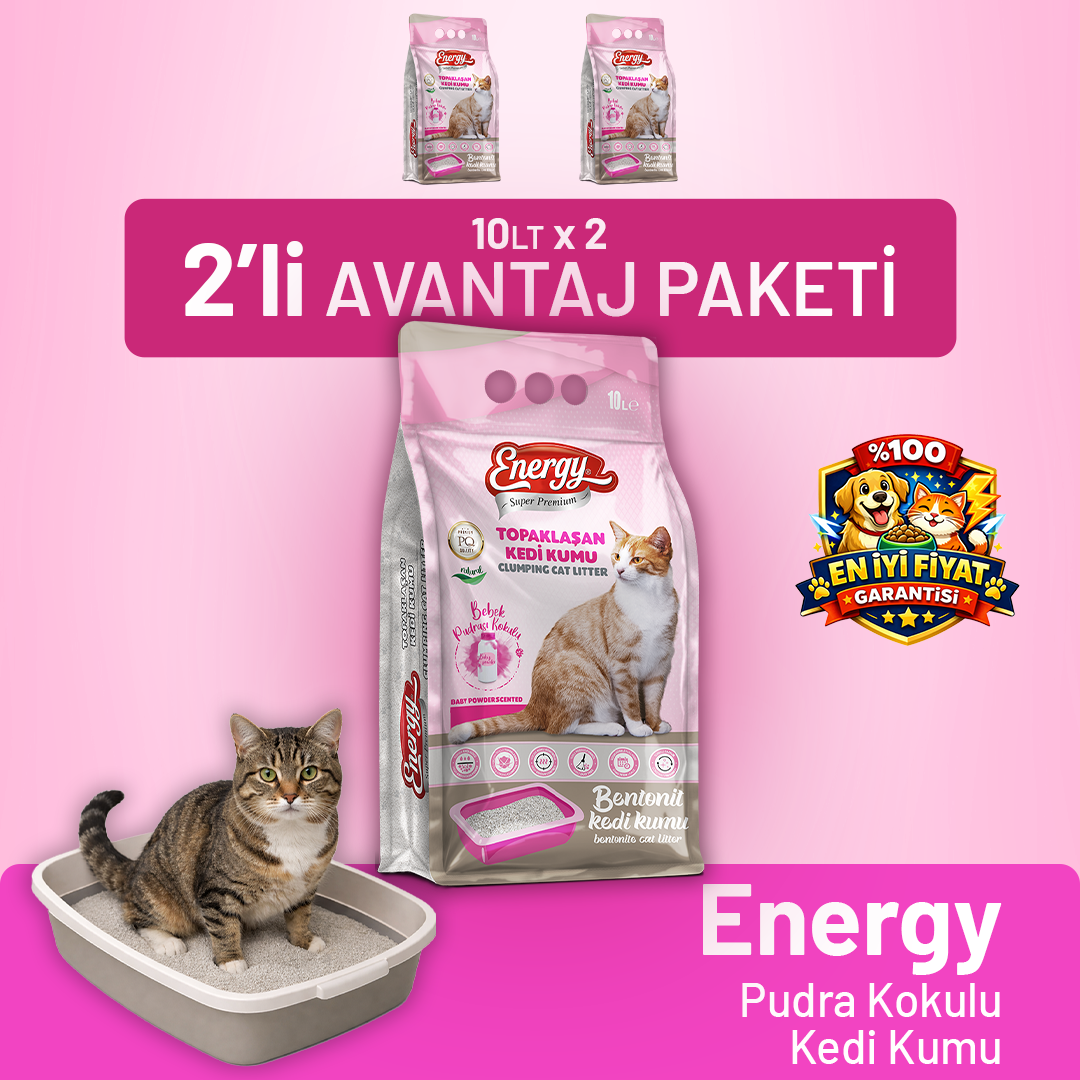 Kedi Kumu Pudra Kokulu 10 lt - 2 Adet