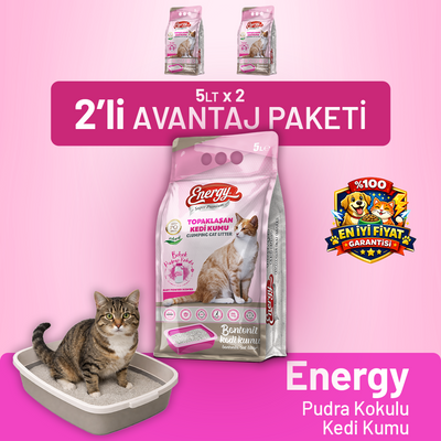 Kedi Kumu Pudra Kokulu 5 lt - 2 Adet