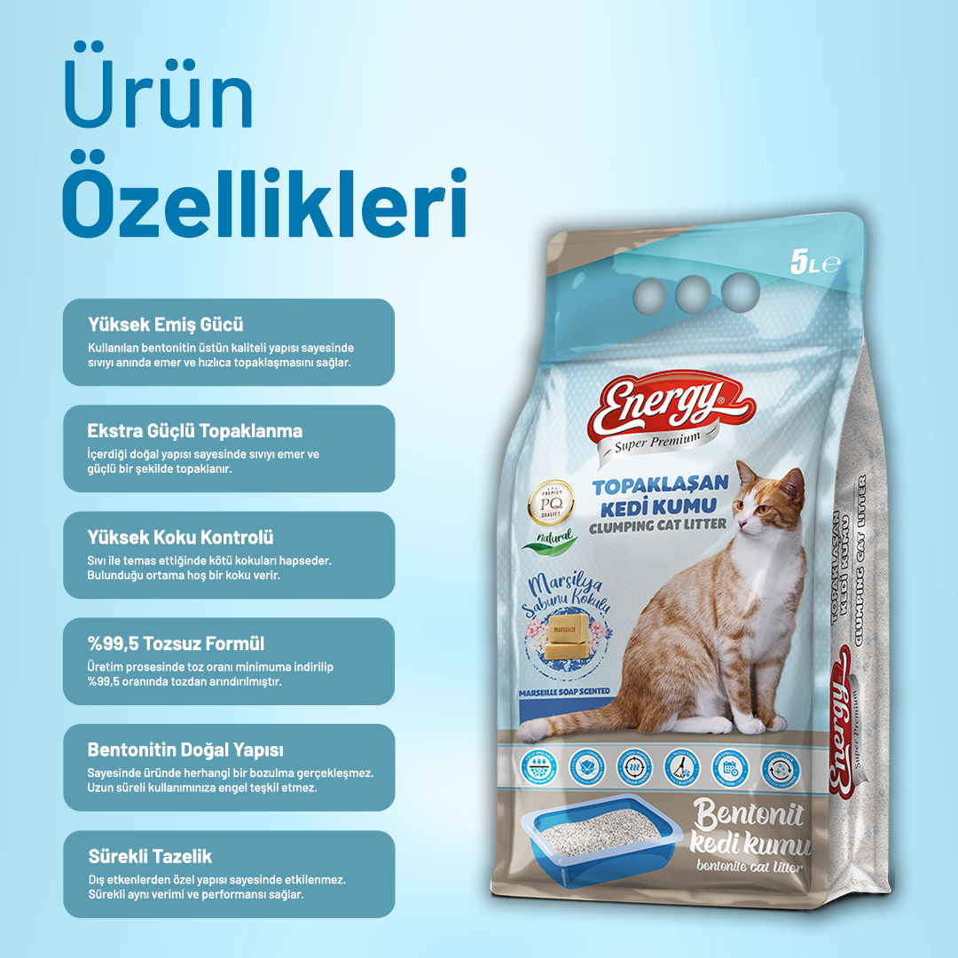 Kedi Kumu Sabun Kokulu 5 lt - 2 Adet