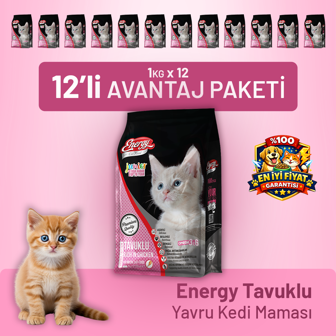 Tavuklu Yavru Kedi Maması - 12 Adet