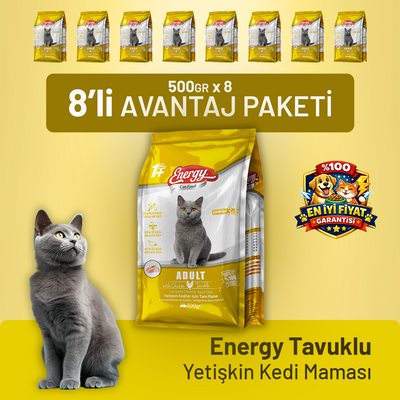 Tavuklu Yetişkin Kedi Maması - 8 Adet