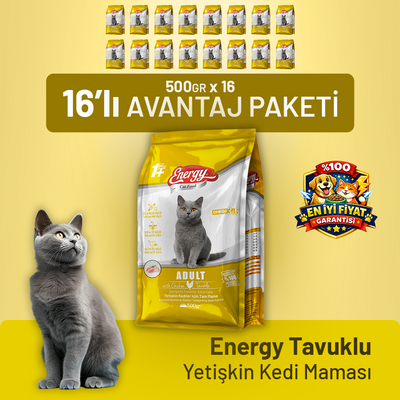 Tavuklu Yetişkin Kedi Maması - 16 Adet