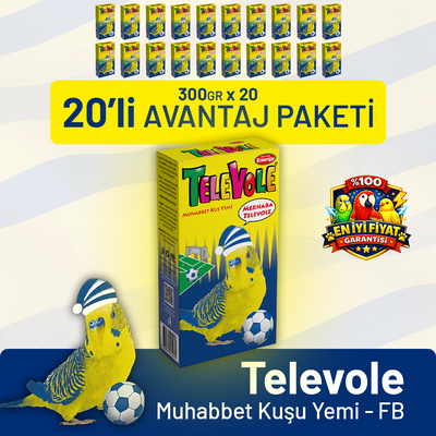 Televole Muhabbet Kuşu Yemi FB - 20 Adet