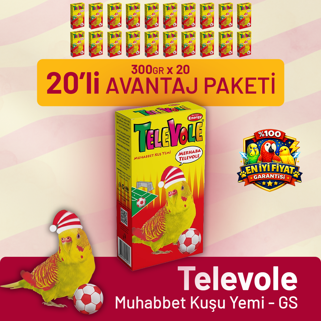 Televole Muhabbet Kuşu Yemi GS - 20 Adet