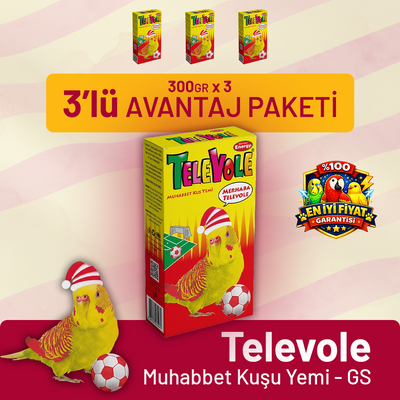 Televole Muhabbet Kuşu Yemi GS - 3 Adet